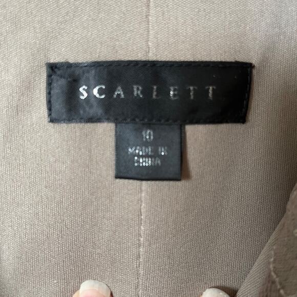 Knee‎ Length lined Lace and Sequin Formal Dress Taupe, Scarlett, bandage dress - Picture 3 of 3